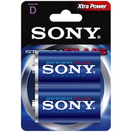ელემენტი Sony AM1B2D Alkaline Stamina Plus, 1.5V, D, 2 PCS